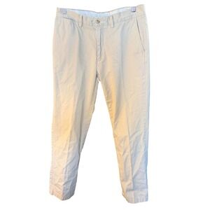 Polo Ralph Lauren Mens Classic Fit Chino Pants Tan Khaki 100% Cotton 33x32